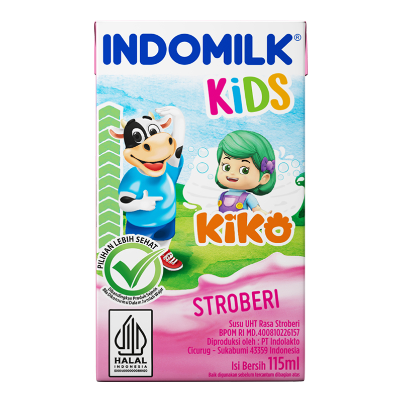 

INDOMILK Kids Susu UHT Strawberry 115 ml