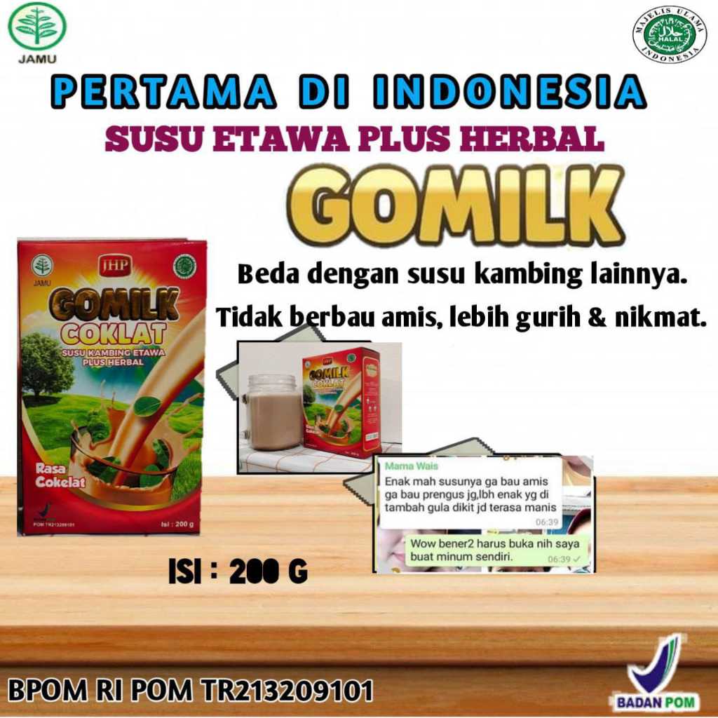 

Susu Kambing Etawa Gomilk Plus Herbal