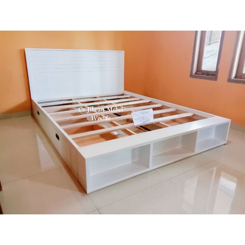 divan beds model minimalis kayu 160x200