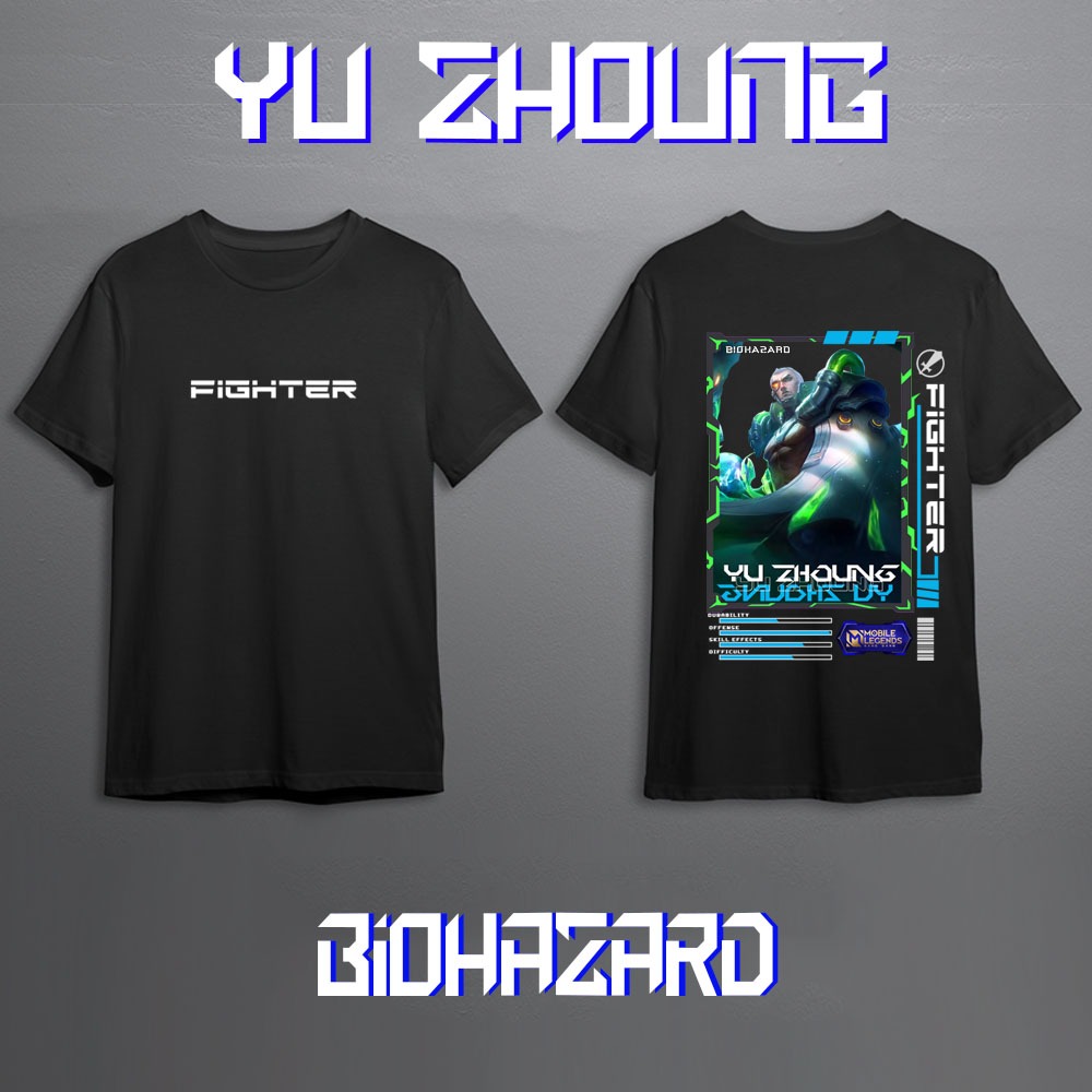 Kaos Pria Mobile Legend Hero Yu Zhoung Skin Keren//Kaos Mobile Legend//Kaos ML//Kaos Skin Yu Zhoung