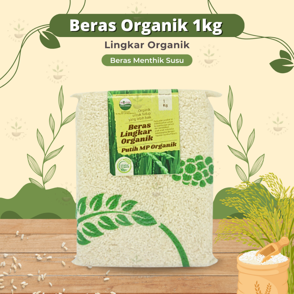 

Lingkar Organik Beras Menthik Putih 1 kg - Beras Putih Organik