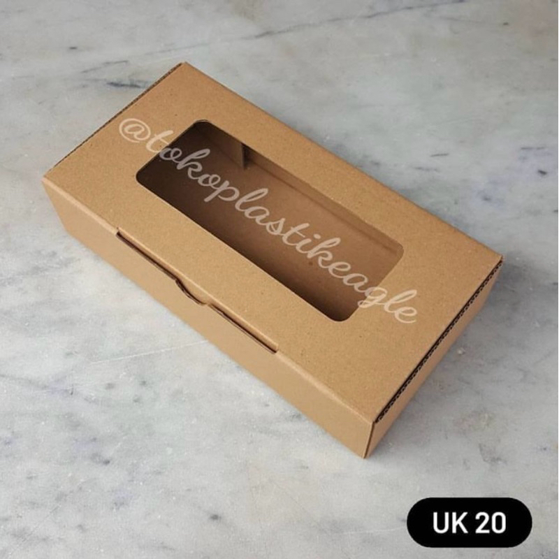 

[isi 50pcs] Carton Box Eflute Window 20x10x5CM