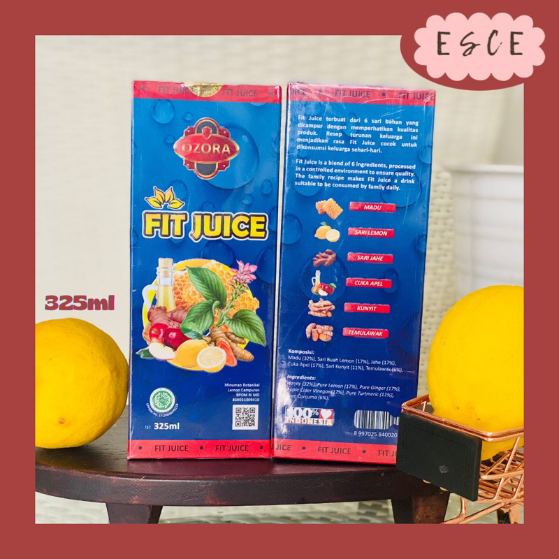 

OZORA FIT JUICE HERBAL Jantung Stroke Madu Lemon Cuka Apel Jahe Kunyit