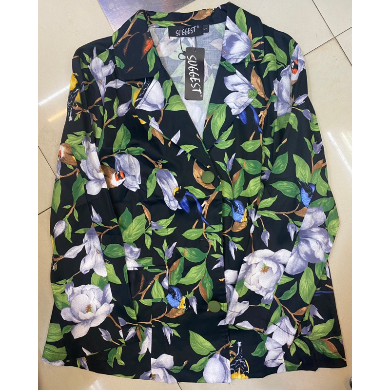 Cardigan Motif Bunga