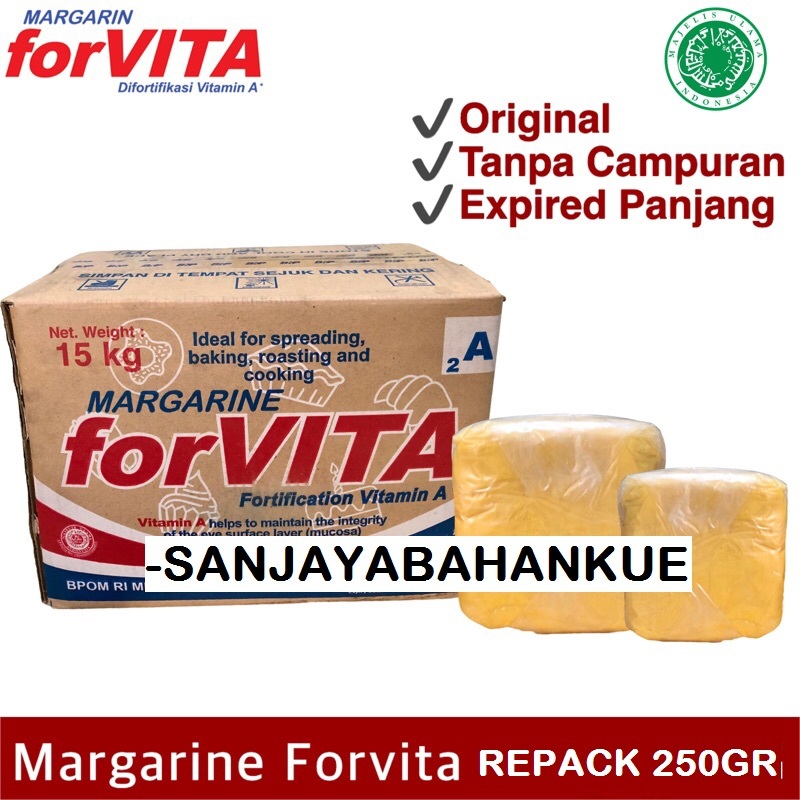 

FORVITA MARGARINE REPACK 250GR/MENTEGA FORVITA REPACK 250GR