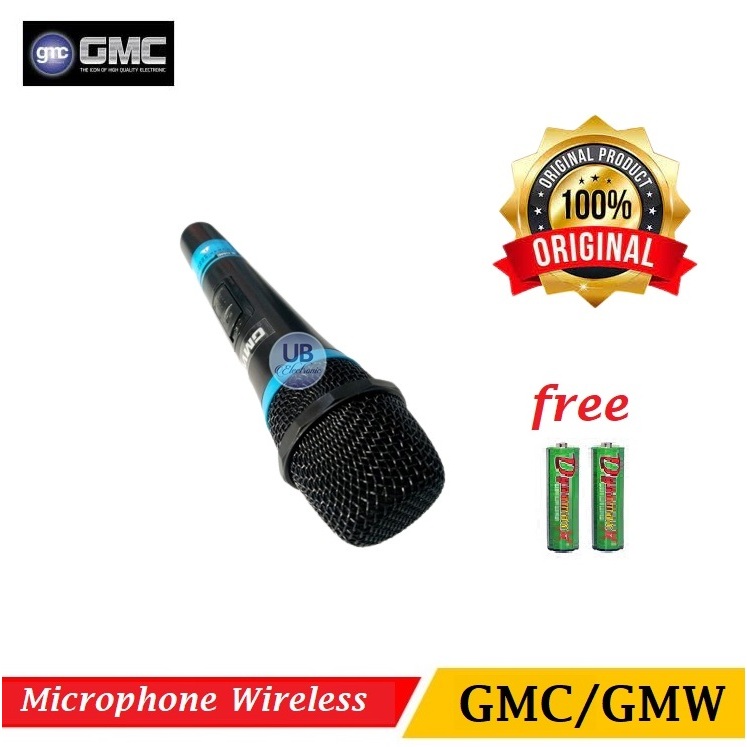 Microphone Wireless GMC/GMW Mic Karaoke Khusus Speaker GMC Mic Original Free Batrei