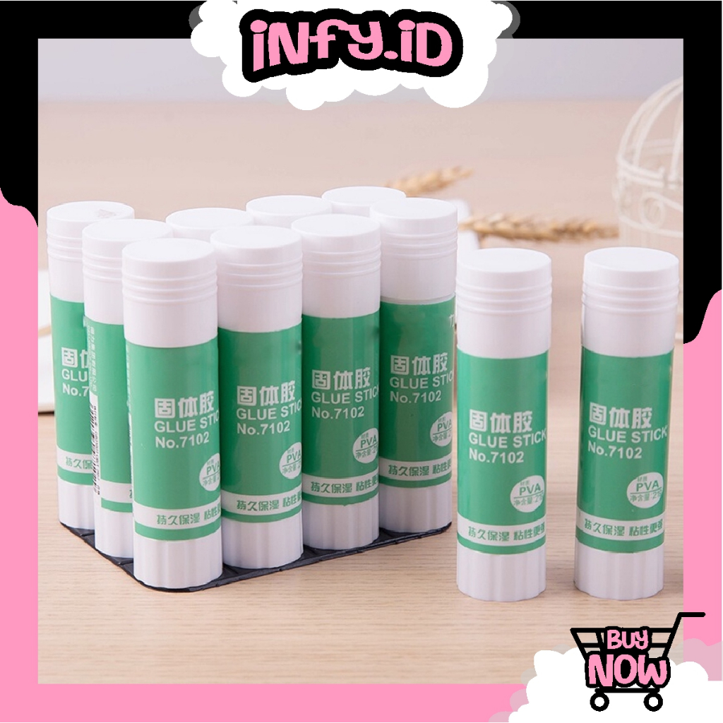 

INFY - Lem Glue Stick Putih / Lem Kertas Batangan 9gr S109