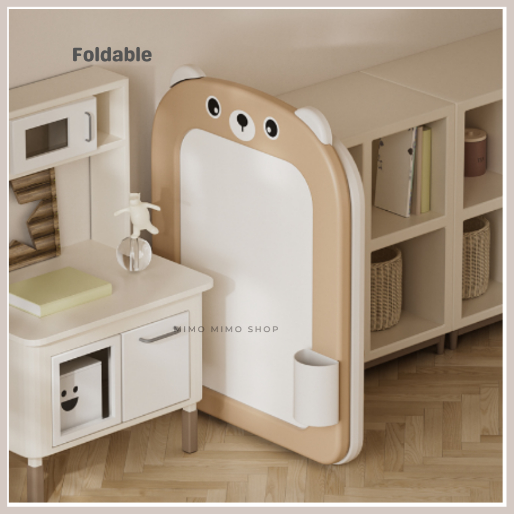 

Ndevansss - Set Papan Tulis Magnetic Bear + Kursi Anak Cute Bear Whiteboard Erasable