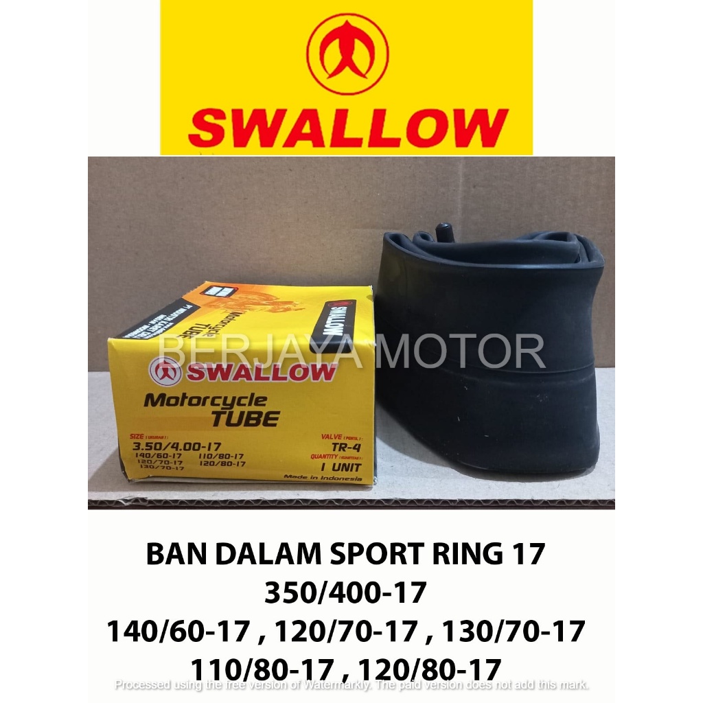 BAN DALAM RING 17 SWALLOW 350/400-17 140/60-17 , 120/70-17 , 110/70-17
