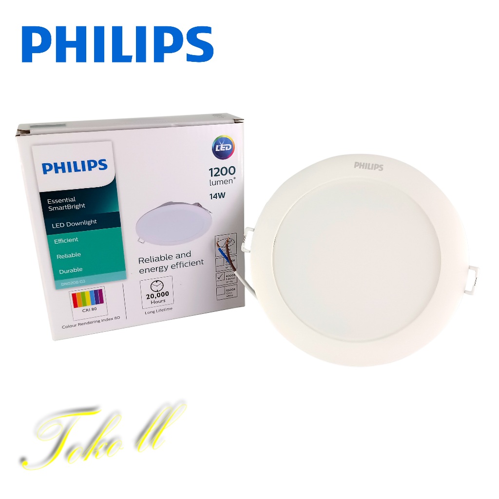 Downlight LED Philips DN020B Inbow Bulat 14 Watt (4000K)