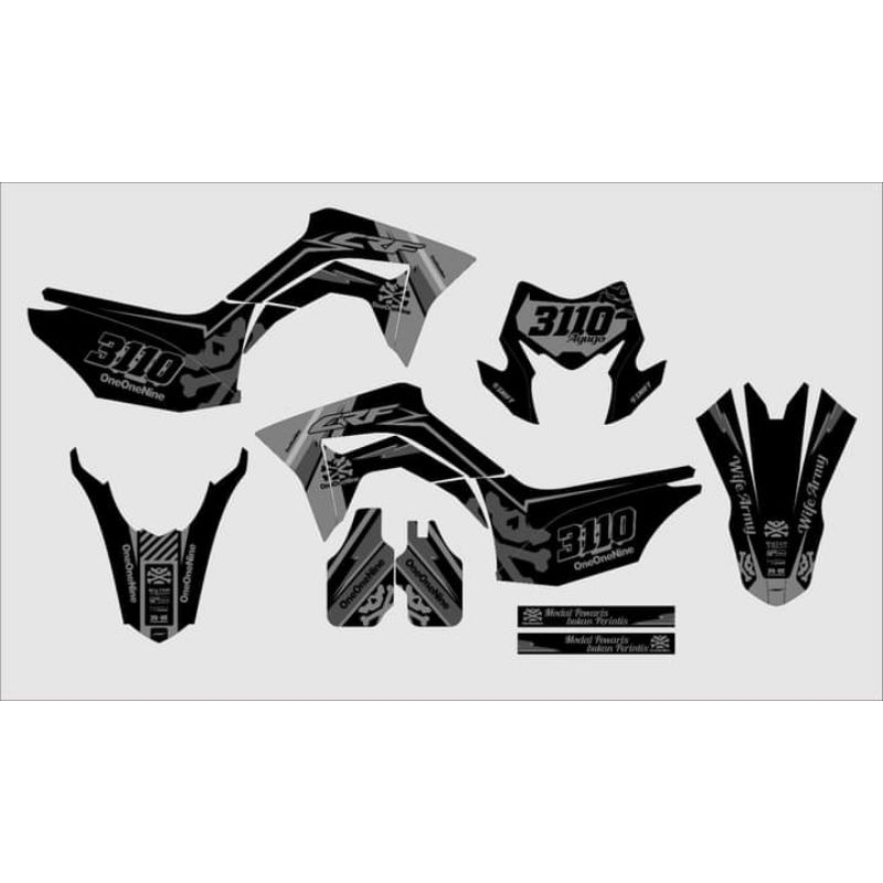 Sticker Crf 150 Fullbody custom decal honda crf 150 L fullbody stiker crf desain terlaris