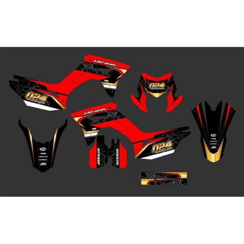 stiker variasi crf 150 l fullbody decal crf custom sticker honda crf 150 l fullbody