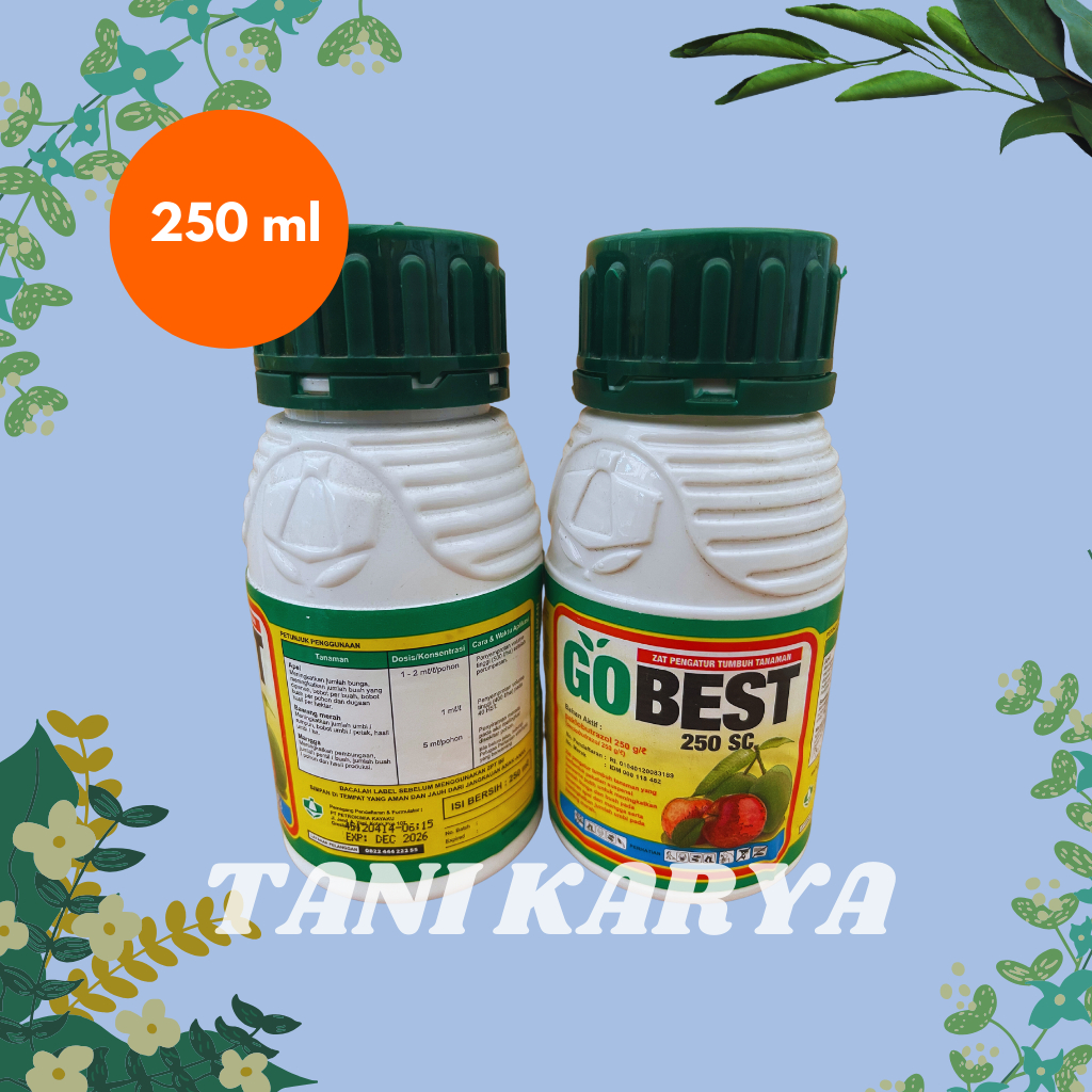 [TANIKARYA] ZPT GoBest - Perangsang & Pematang Buah/Paklobutrazol 250 SC/ZPT Apel, Bawang & Mangga