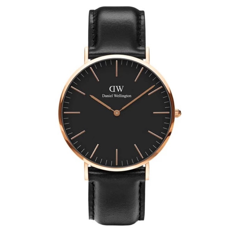 JAM TANGAN | ORIGINAL | DANIEL WELLINGTON Classic Sheffield Rosegold Black
