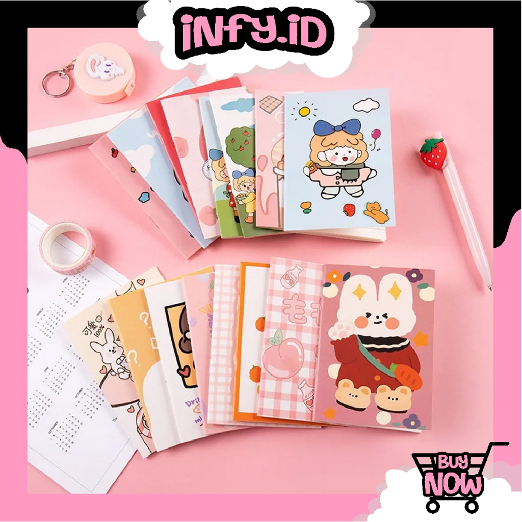 

INFY - Notebook Buku Catatan A5 Motif Kartun Lucu Notebook A5 Sewed S102
