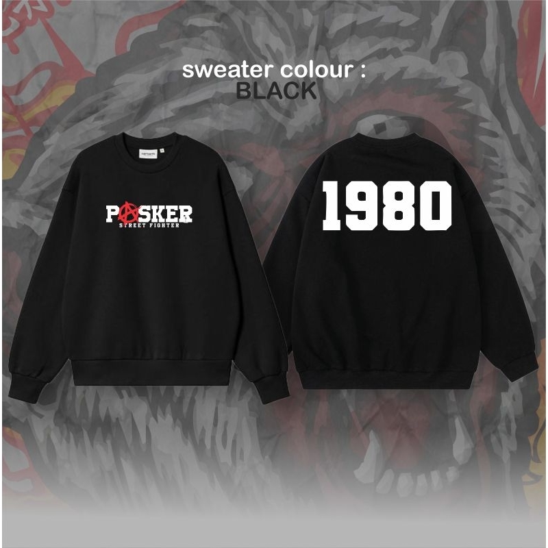Sweater Pasker Street Fighter 1980 Desain Simpel Dan Kekinian GE3