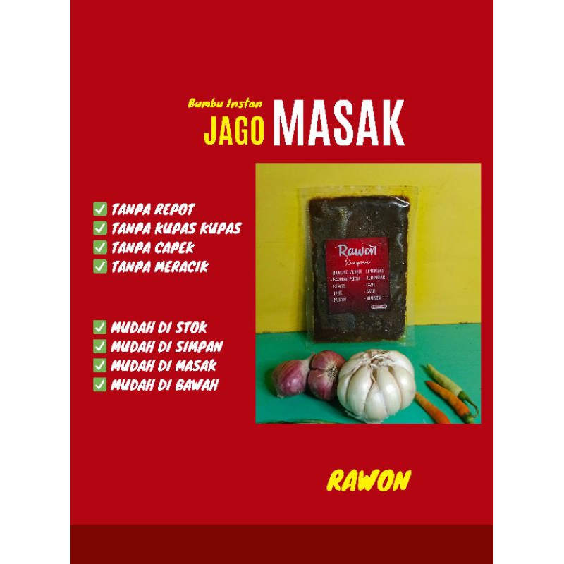 

Bumbu halus, bumbu instan, bumbu jadi RAWON masakan jawa 50 g