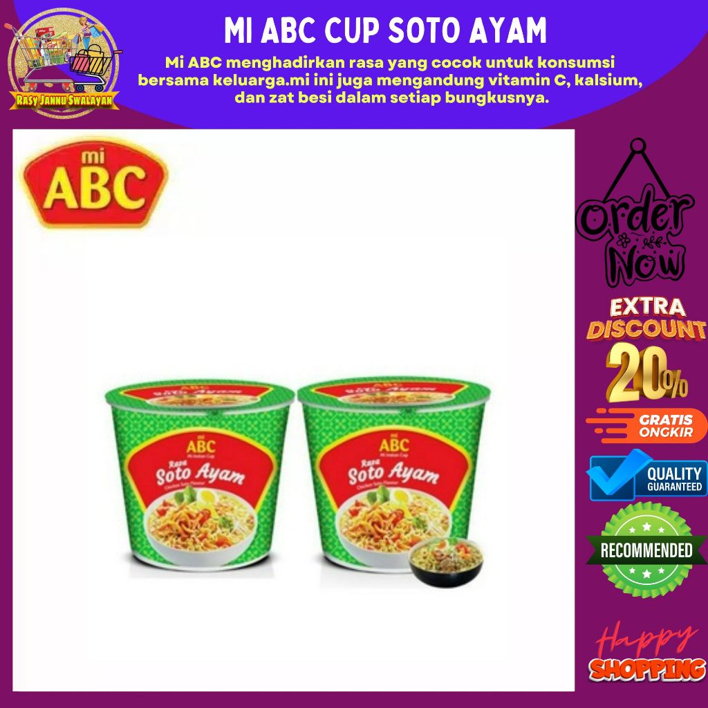 

ABC Mi Cup Rasa Soto Ayam 60 gr