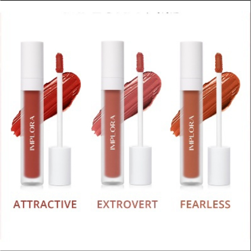 IMPLORA LIPCREAM LIPVELVET/ KOSMETIK BIBIR IMPLORA