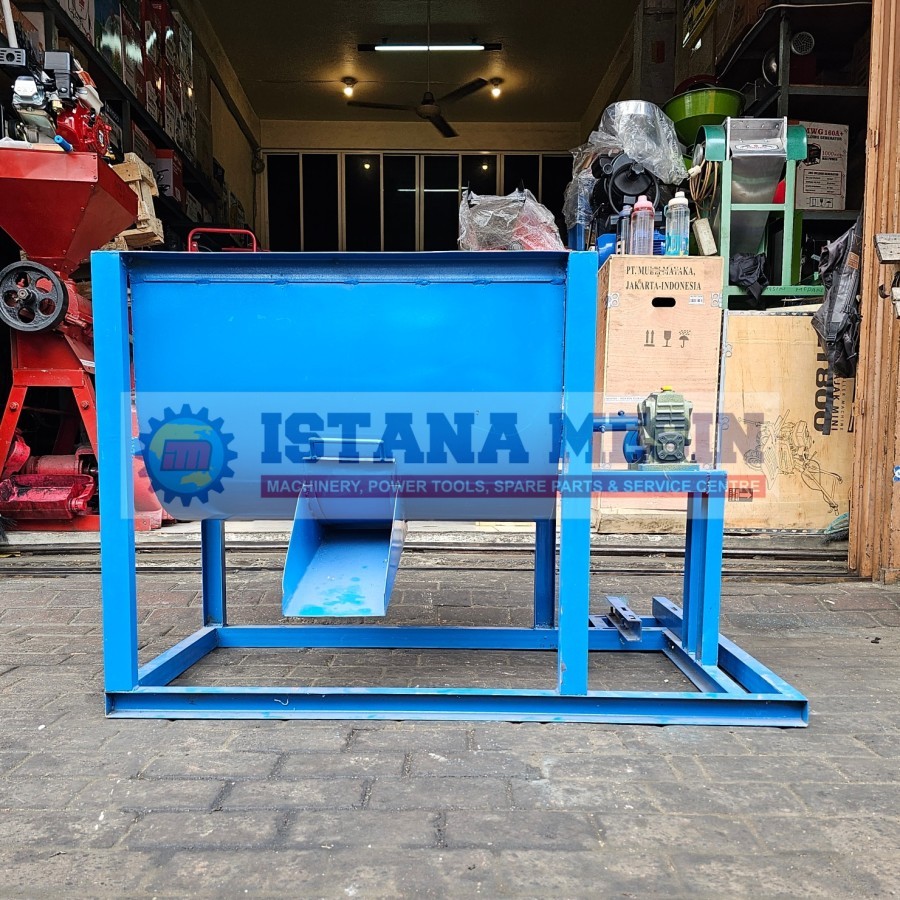 MESIN PENGADUK MIXER CAMPURAN PAKAN TERNAK KAP 50KG TANPA MESIN