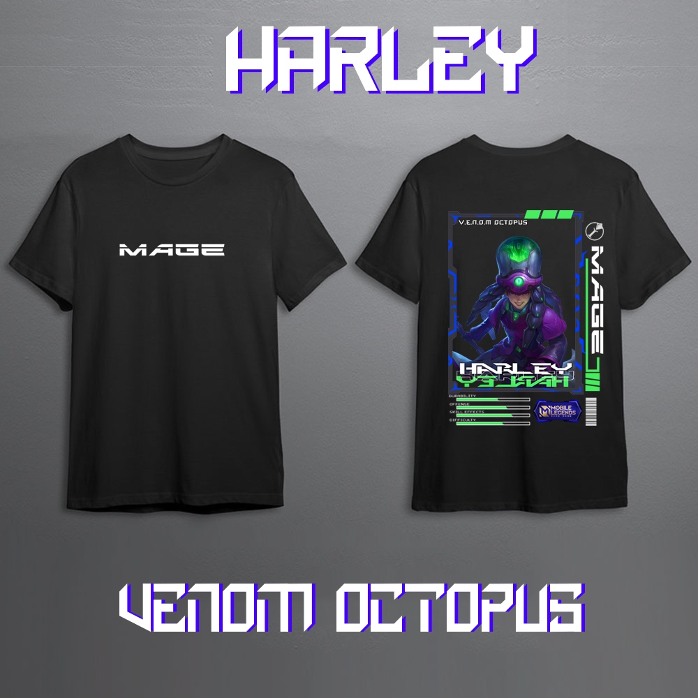 Kaos Pria Mobile Legend Hero HARLEY Skin Keren//Kaos Mobile Legend//Kaos ML//Kaos Skin HARLEY