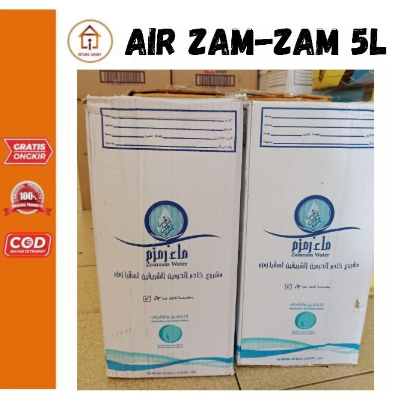 

AIR ZAM-ZAM 5 LITER 100% ASLI/AIR ZAM-ZAM 5 LITER/AIR ZAM-ZAM/ASLI/100% ORIGINAL/AIR ZAMZAM/5 LITER/