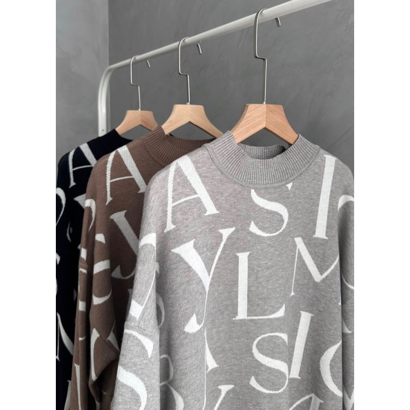Monogram Sweater By SYLMI BASIC