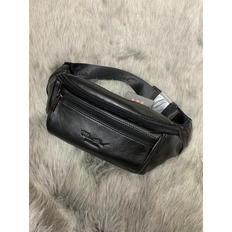 [CHEERSOUL] WAISTBAG / TAS PINGGANG PRIA, KULIT ASLI 100% - TAS IMPORT