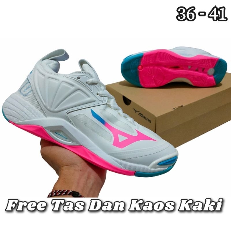 Mizuno Momentum 2 Grade Ori / Sepatu Volly Wanita Mizuno Momentum 2 / Sepatu Olahraga Voli Wanita Mi