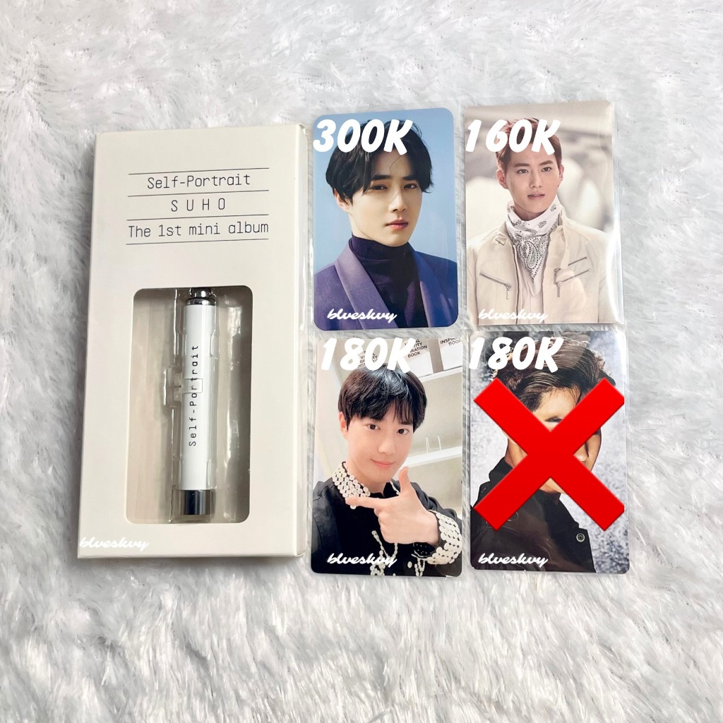 Photocard Suho EXO Paper Toy Prokey Self Potrait Selfpo Yizhiyu YZY Grey Suit Official PC