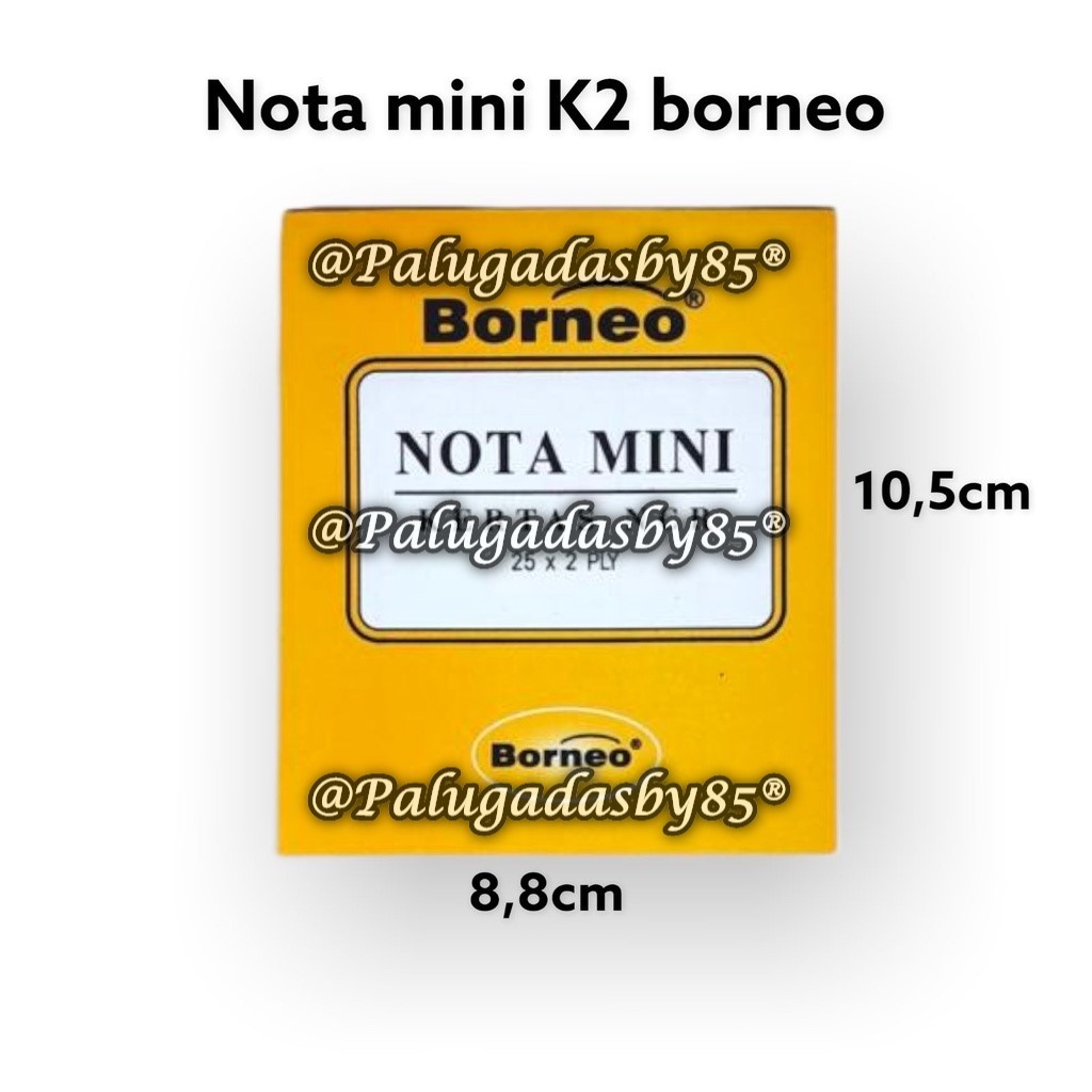 

(1 Biji) Buku Nota Kontan BORNEO Kecil 2 Ply NCR / Nota Kontan 2 Rangkap Kecil Borneo / Nota Kontan Mini Borneo K2