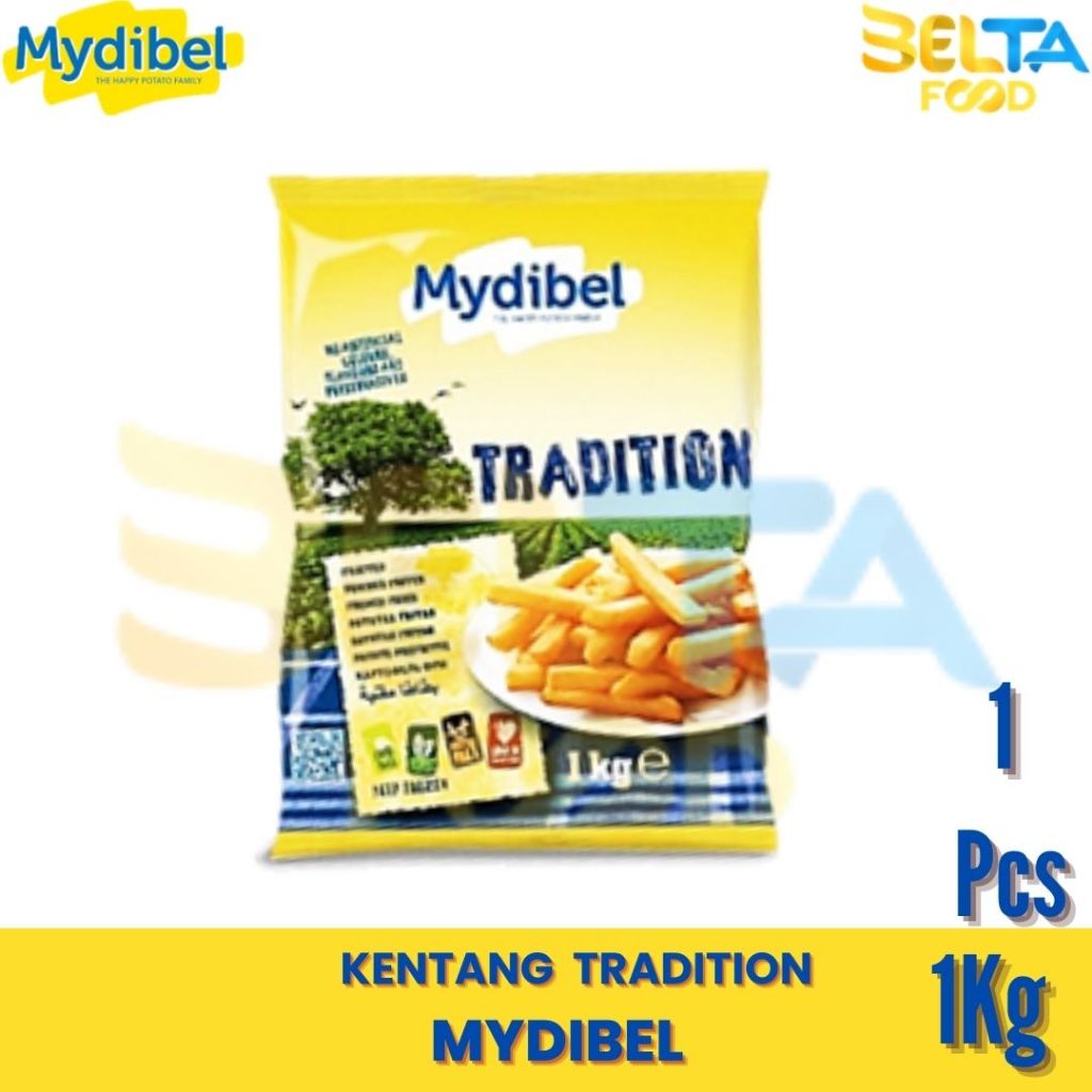 Kentang Mydibel Tradition 1Kg Kentang Goreng Frozen Murah