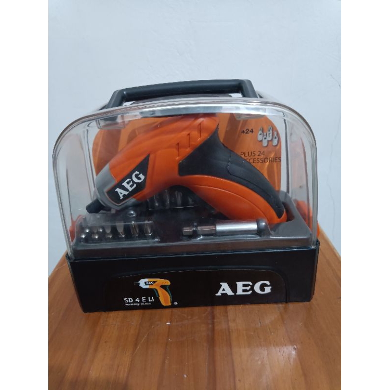 Cordless Screwdriver AEG SD 4E LI Mesin Obeng Baterai AEG Original