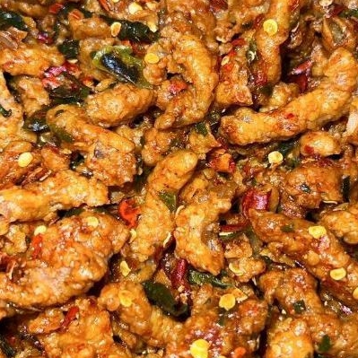 

Lezatoz_Genz Usus Pedas Daun Jeruk 1Kg/Usus Crispy Pedas