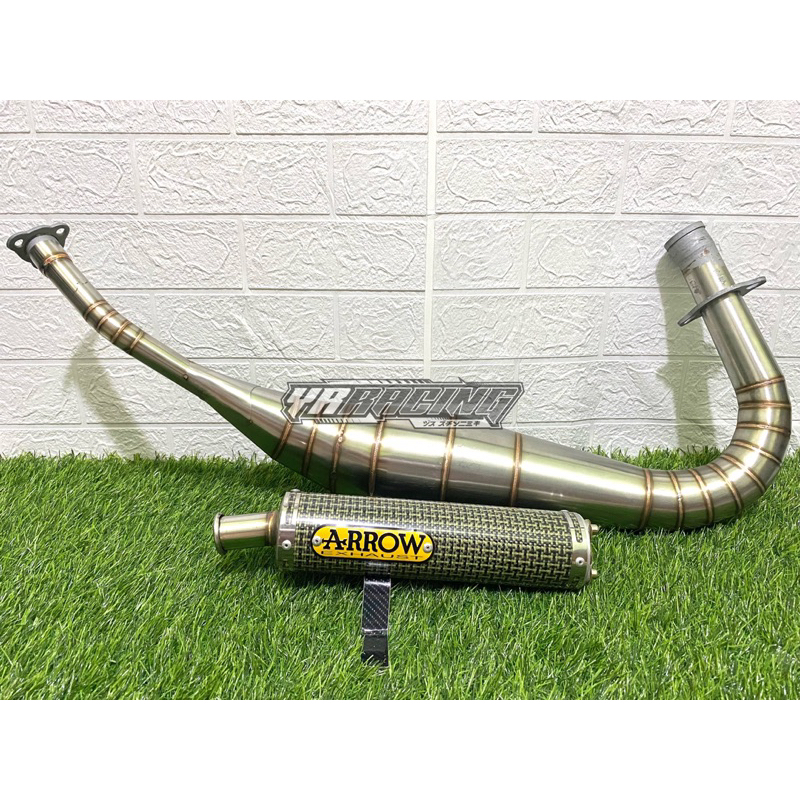 Knalpot Rx King Repsol Kolong ARROW Carbon Kevlar Asli