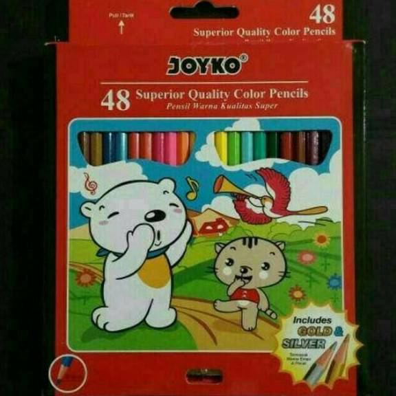 

Best Pensil Warna Joyko 48 Warna Color Pencil Joyko