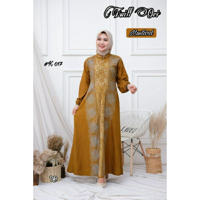 Gamis twill original klok A cap malaman