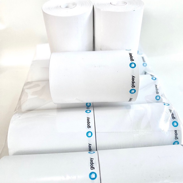 

kertas Struk thermal logo gopay 58x40mm