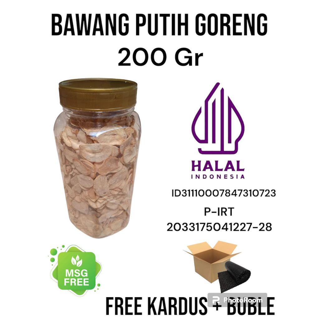 

Bawang putih Goreng toples