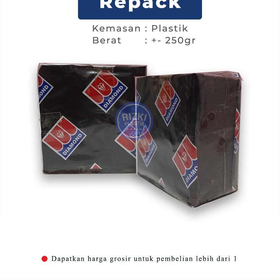 

Harga Termurah Coklat Batangan Dark Diamond Blok +- 250gr / Dark Chocolate dcc
