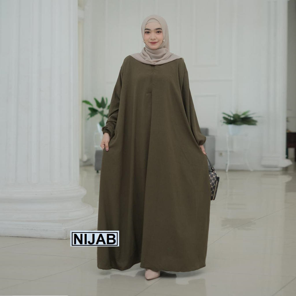 GAMIS LUSI PESTA JUMBO LD 150 PB 140 Hitam DLL - MURAH