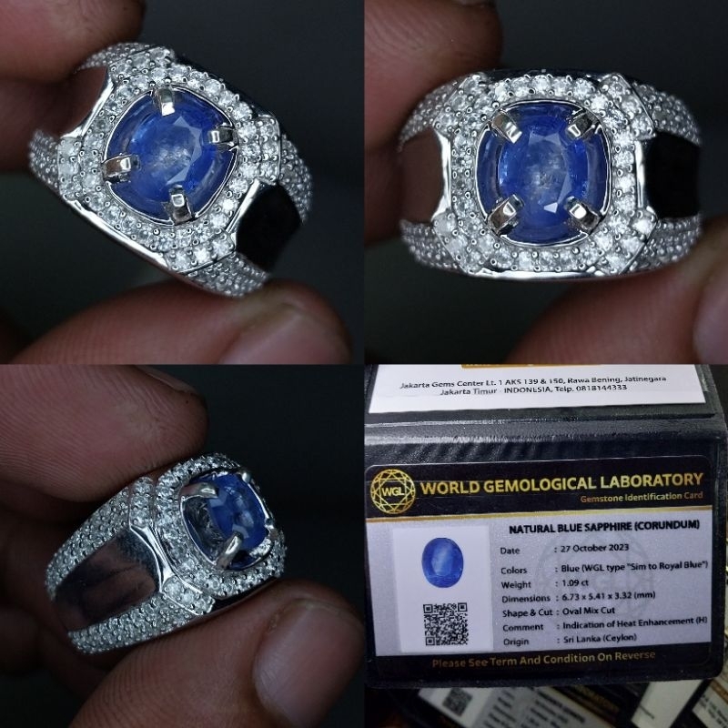 Natural blue sapphire CEYLON
