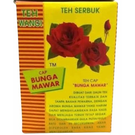 

Teh Bubuk Cap Bunga Mawar / Mawar 1 kotak 50 GRAM