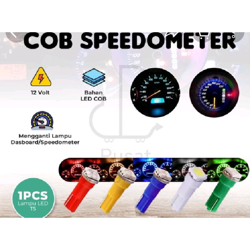 lampu led t5 speedometer cob