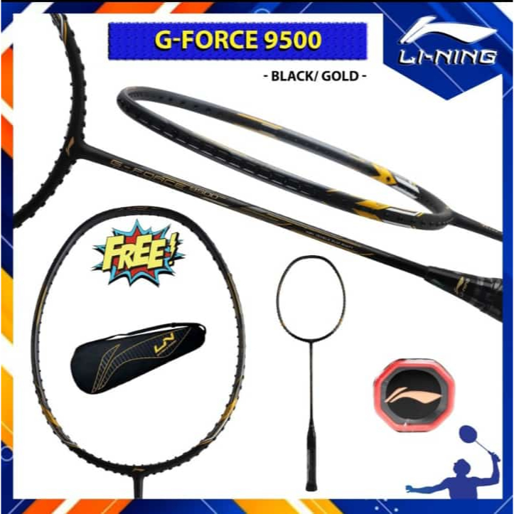 Raket Badminton Lining G Force G-Froce 9500 Extra Strong Original