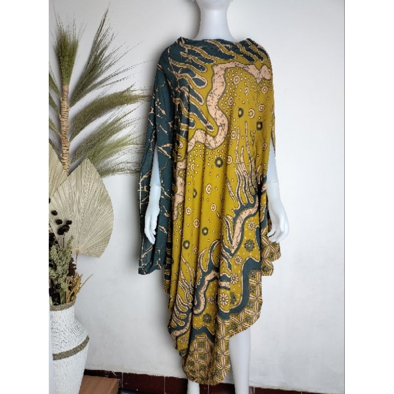 KAFTAN BATIK,KAFTAN IJO LEMON,BATIK SOLO
