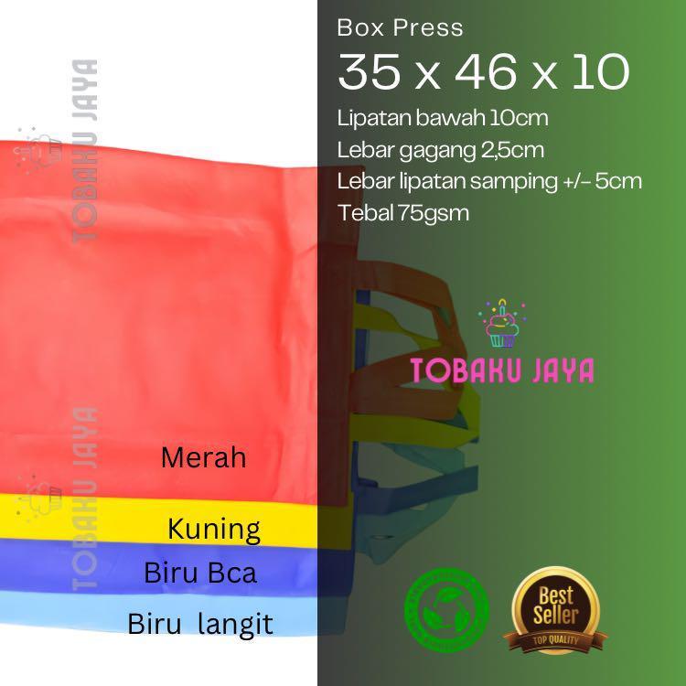 

Tas Spunbond Standing Handle Box Press Uk 35x46x10 Cm Murah / Tas Kain