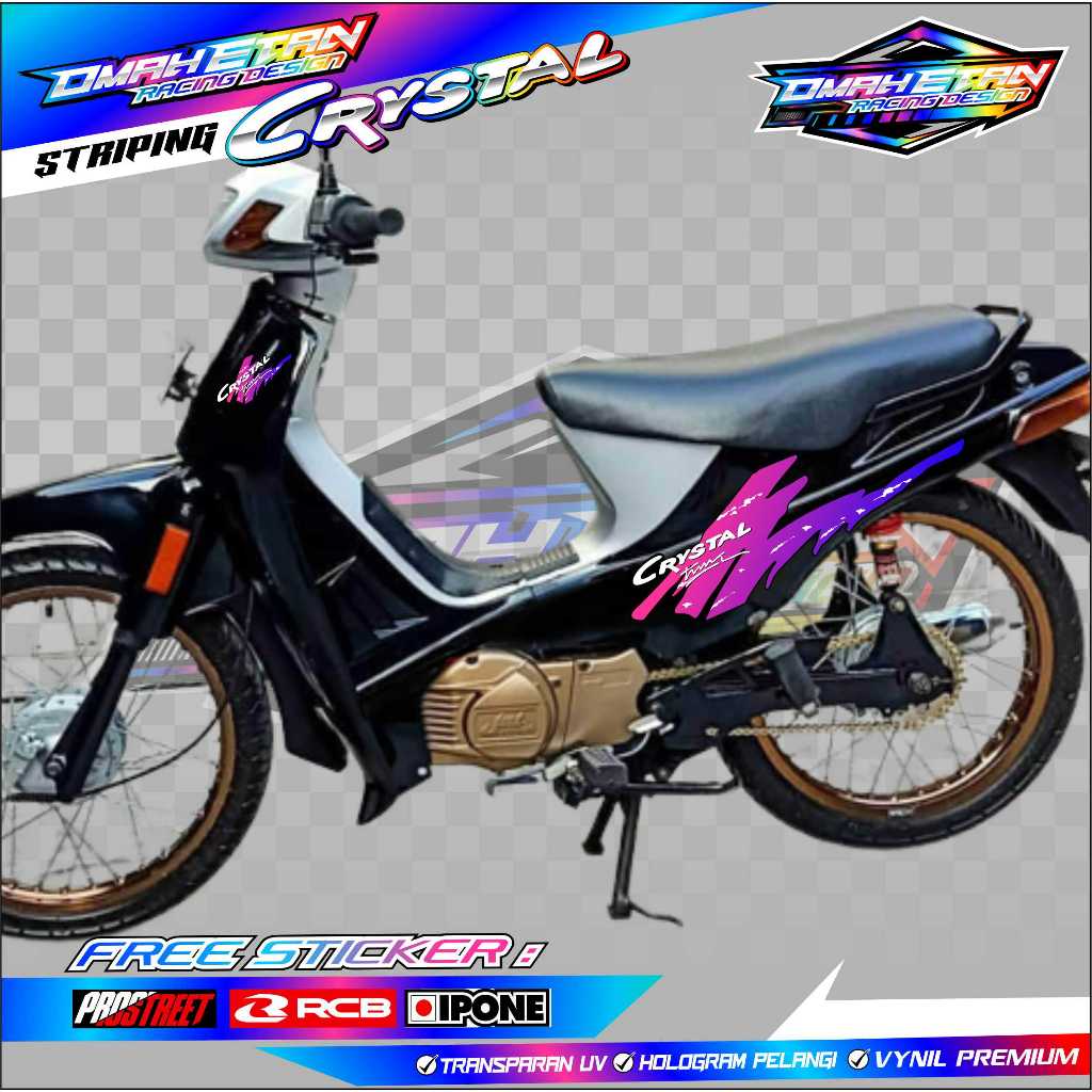STRIPING VARIASI SUZUKI CRYSTAL / STICKER LIST MOTOR SUZUKI CRYSTAL