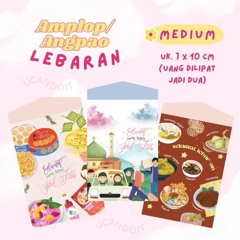 

Amplop Angpao Lebaran MEDIUM isi 10pcs (Special Edition)