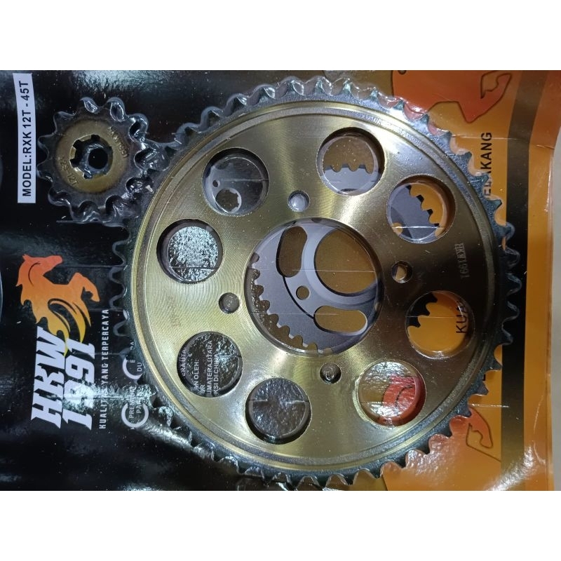 GEAR SET DEPAN BELAKANG GOLD VAROASI HKW